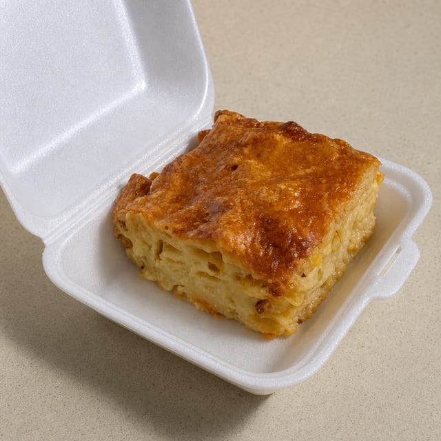 Side Macaroni Au Gratin.